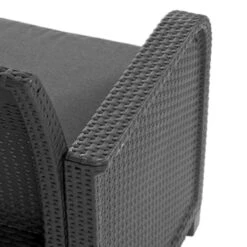 Keter Rosalie 2 Seater Balcony Set Storage Table Grey Rattan -Halloween Costumes Store UBLKTR0044 4