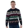 Mens Novelty Knitted Navy Christmas Jumper Seasons Feastings -Halloween Costumes Store VISIMX007 1600 1 18985.1510156626.1100.1100