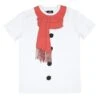 Mens Christmas T-Shirt Snowman Red Scarf White Fun Xmas Top -Halloween Costumes Store VISMW06038WHT 1600 1 72383.1541781600.1100.1100