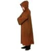 Kids Long Brown Hooded Robe Fancy Dress Halloween Costume