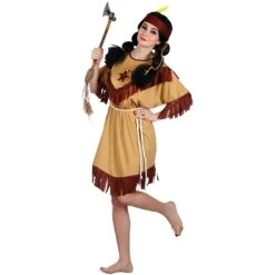 Womens Native Indian Budget Fancy Dress Halloween Costume