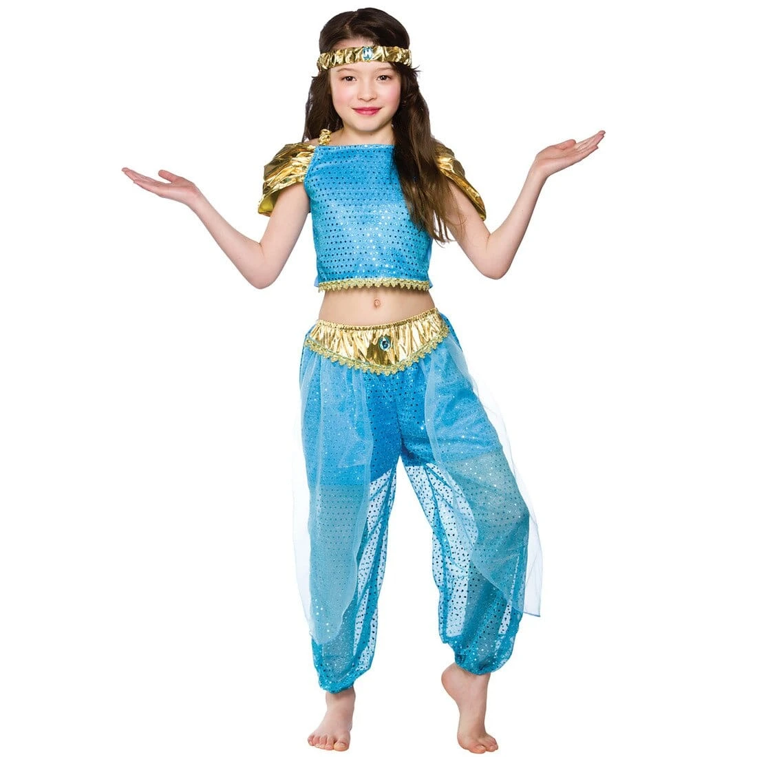 Girls Arabian Princess Fancy Dress Halloween Costume 3 Girls Arabian Princess Fancy Dress Halloween Costume
