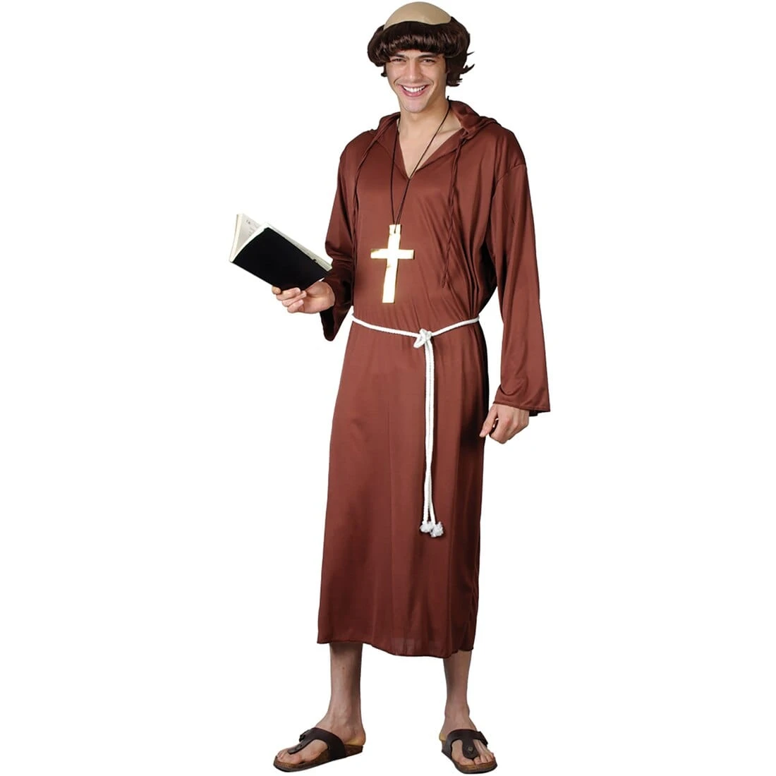 Mens Monk Of The Abbey Religious Halloween Costume 3 Mens Monk Of The Abbey Religious Halloween Costume