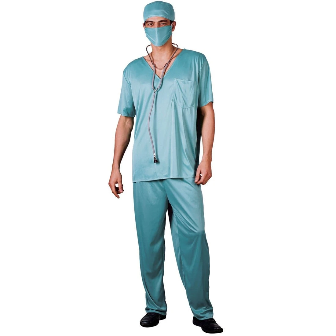 Mens ER Surgeon Doctor Fancy Dress Halloween Costume 3 Mens ER Surgeon Doctor Fancy Dress Halloween Costume