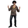 Mens 1960s Hippie Shirt Flower Power Halloween Costume