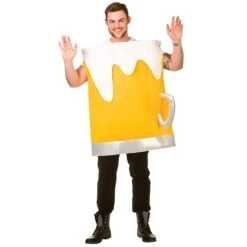 Adults Beer Mug Funny Fancy Dress Halloween Stag Party Fun Costume