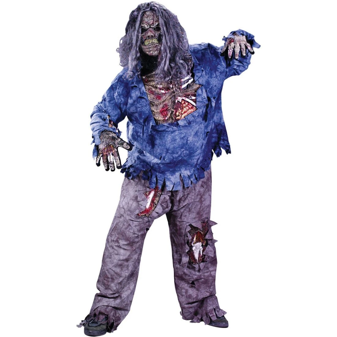 Undead Corpse Adults Complete Zombie Halloween Costume 3 Undead Corpse Adults Complete Zombie Halloween Costume