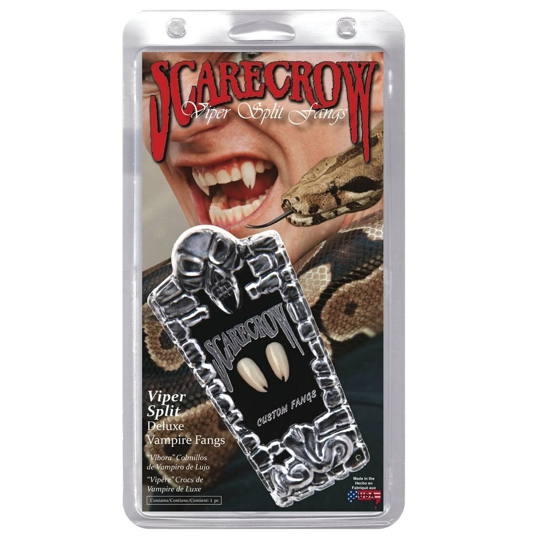 Viper Split Deluxe Vampire Custom Fangs Halloween Accessory 4 Viper Split Deluxe Vampire Custom Fangs Halloween Accessory - Image 2