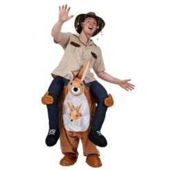 Adults Carry Me Kangaroo Costume Halloween Fancy Dress