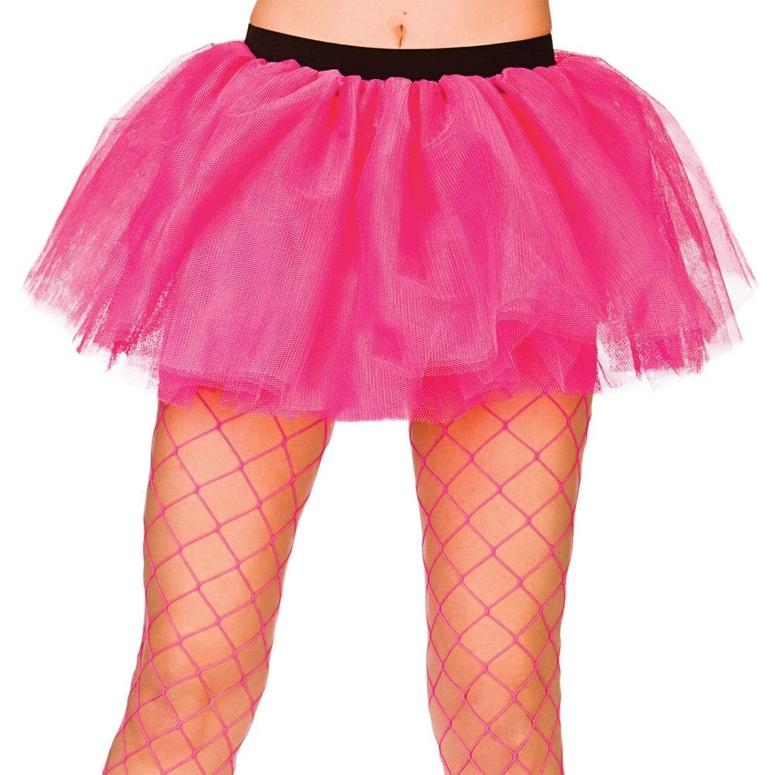 Womens Hot Pink 3 Layer Tutu Skirt Fancy Dress Accessory 3 Womens Hot Pink 3 Layer Tutu Skirt Fancy Dress Accessory