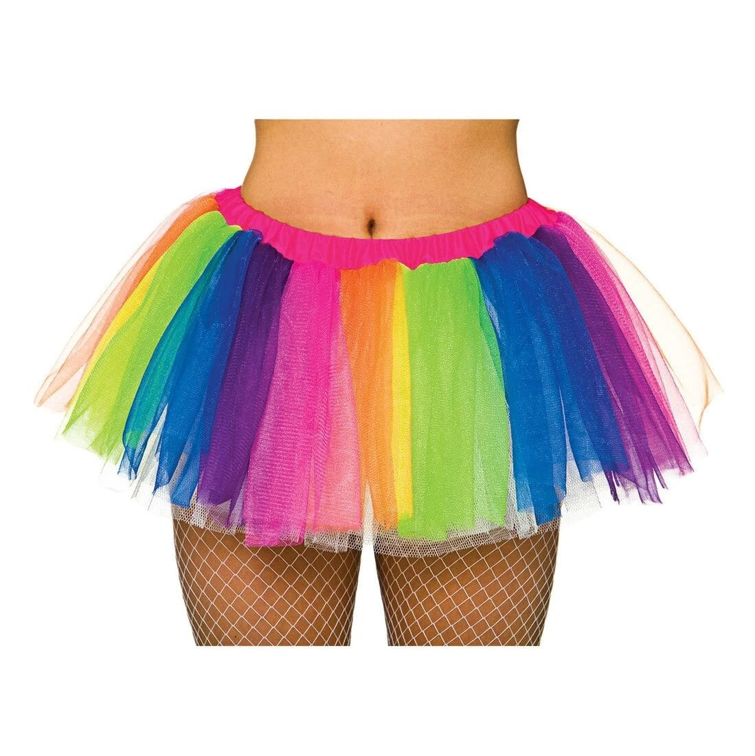 Womens Rainbow Tutu Halloween Fancy Dress Party Accessory 3 Womens Rainbow Tutu Halloween Fancy Dress Party Accessory