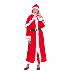 Womens Super Deluxe Mrs Santa Clause Christmas Party Costume