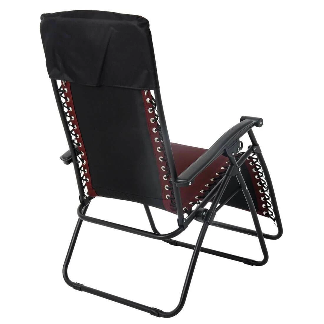 Garden Recliner Chair Zero Gravity Reclining Relaxer Padded Seat In Red 9 Garden Recliner Chair Zero Gravity Reclining Relaxer Padded Seat In Red - Image 7