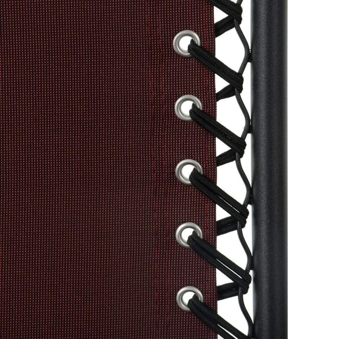 Garden Recliner Chair Zero Gravity Reclining Relaxer Padded Seat In Red 12 Garden Recliner Chair Zero Gravity Reclining Relaxer Padded Seat In Red - Image 10