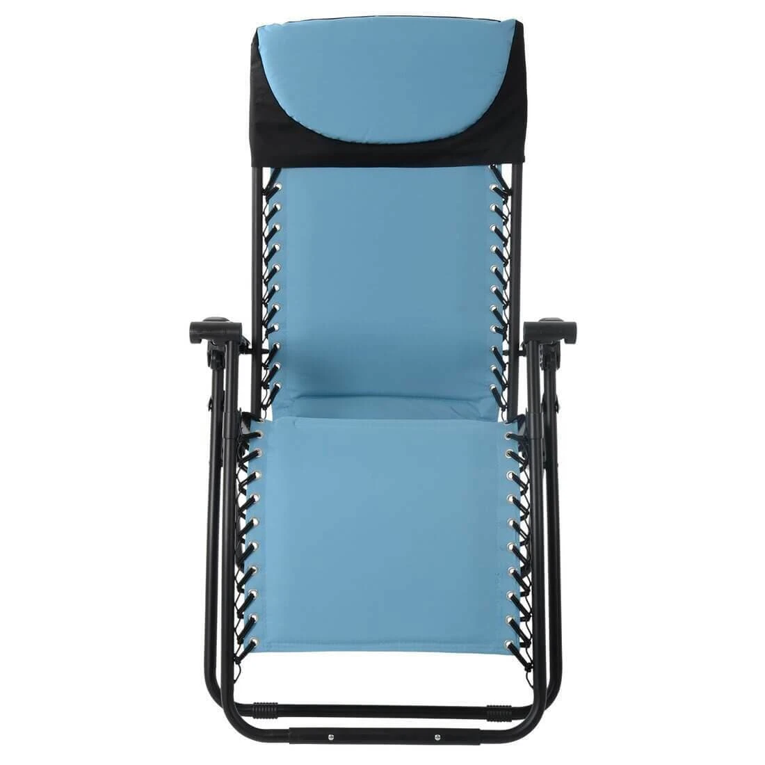 Garden Recliner Chair Zero Gravity Reclining Relaxer Padded Seat In Turquoise 9 Garden Recliner Chair Zero Gravity Reclining Relaxer Padded Seat In Turquoise - Image 7