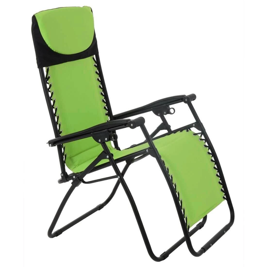 Garden Recliner Chair Zero Gravity Reclining Relaxer Padded Seat In Lime 14 Garden Recliner Chair Zero Gravity Reclining Relaxer Padded Seat In Lime - Image 12