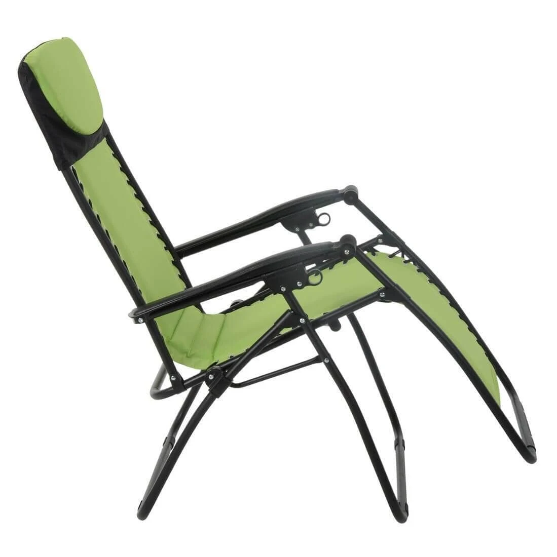 Garden Recliner Chair Zero Gravity Reclining Relaxer Padded Seat In Lime 5 Garden Recliner Chair Zero Gravity Reclining Relaxer Padded Seat In Lime - Image 3