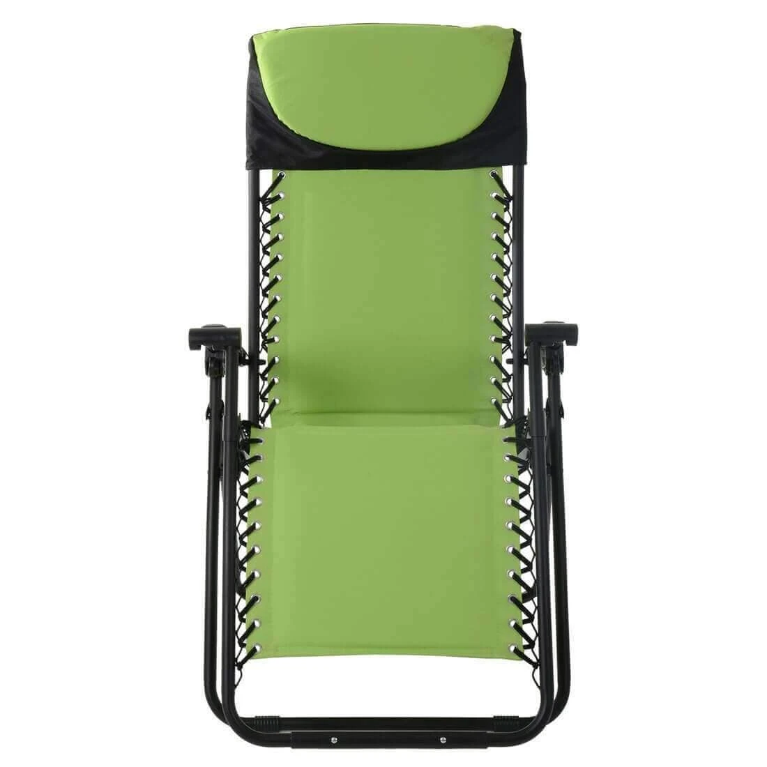 Garden Recliner Chair Zero Gravity Reclining Relaxer Padded Seat In Lime 9 Garden Recliner Chair Zero Gravity Reclining Relaxer Padded Seat In Lime - Image 7