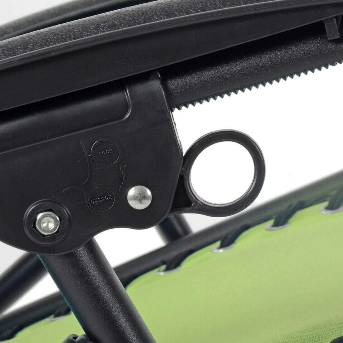 Garden Recliner Chair Zero Gravity Reclining Relaxer Padded Seat In Lime 11 Garden Recliner Chair Zero Gravity Reclining Relaxer Padded Seat In Lime - Image 9