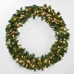 60"/40" Giant Pre-Lit LED Christmas Wreath Outdoor Decoration 11 60"/40" Giant Pre-Lit LED Christmas Wreath Outdoor Decoration -Halloween Costumes Store XS3627 1600 1 91537.1504878820.1100.1100