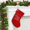 Merry Christmas Red Fabric Gift Present Stocking Cord Trim -Halloween Costumes Store XS3698 LS 1600 95104.1574697187.1100.1100