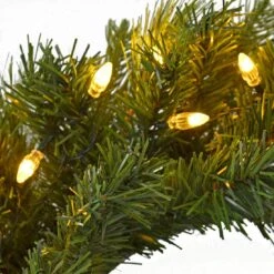 Christmas Wreath Pre-Lit Luxury Artificial Green Pine Tips -Halloween Costumes Store XS4352 1600 2 92849.1544695751.1100.1100