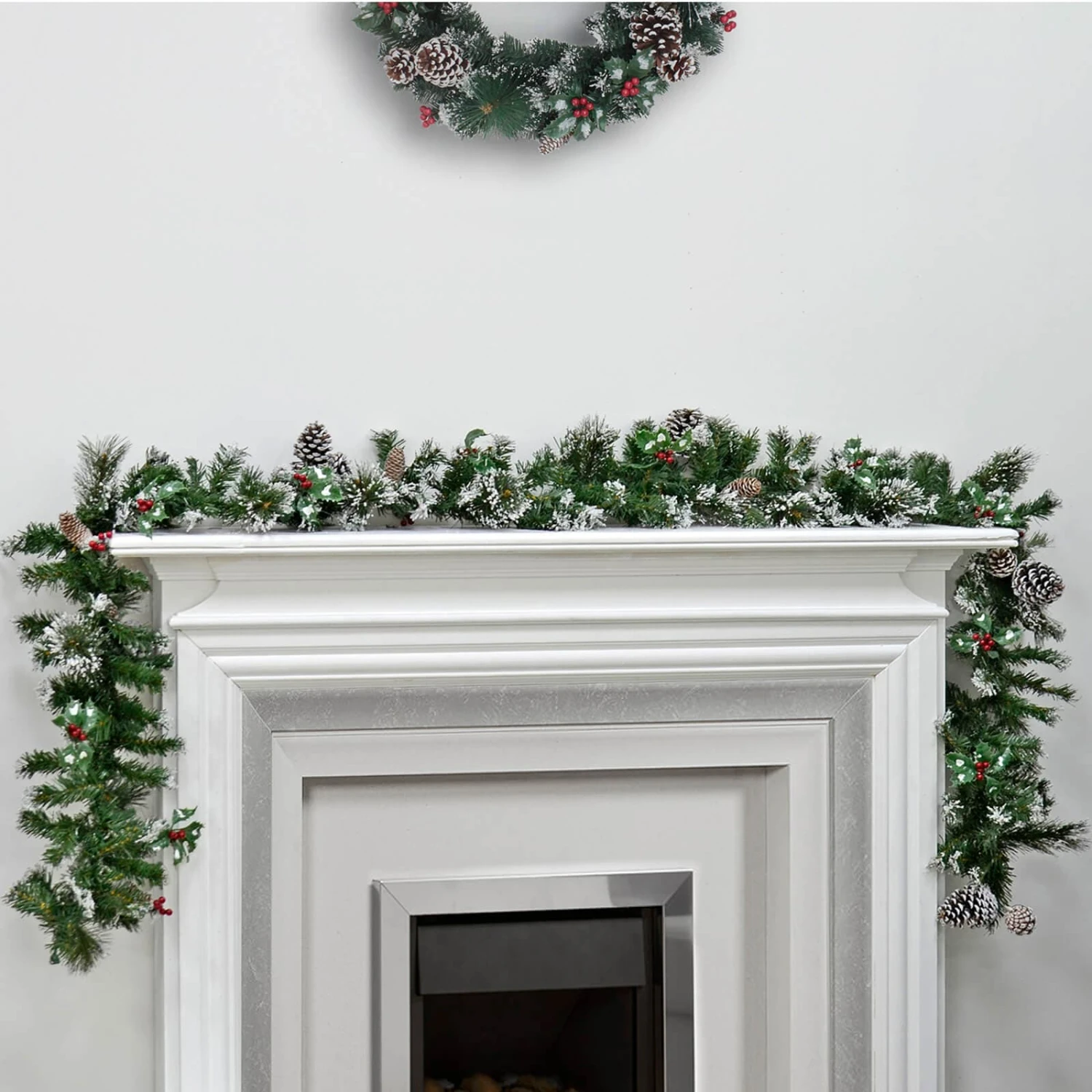 Luxury Decorated Christmas Indoor Garland 270cm (106") 4 Luxury Decorated Christmas Indoor Garland 270cm (106") - Image 2