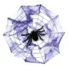 Purple LED Black Spider Halloween Decoration With Web 2 Purple LED Black Spider Halloween Decoration With Web -Halloween Costumes Store XS5109 1600 1 47951.1506431774.1100.1100