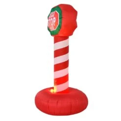 6ft Inflatable Giant Santa Stop Here Sign Xmas Christmas Decoration -Halloween Costumes Store XS5177 1600 3 35164.1508323562.1100.1100