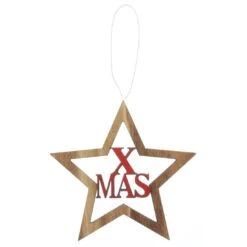 Set Of 6 Wooden Christmas Tree Decorations -Halloween Costumes Store XS5265 1600 4 97201.1508510770.1100.1100