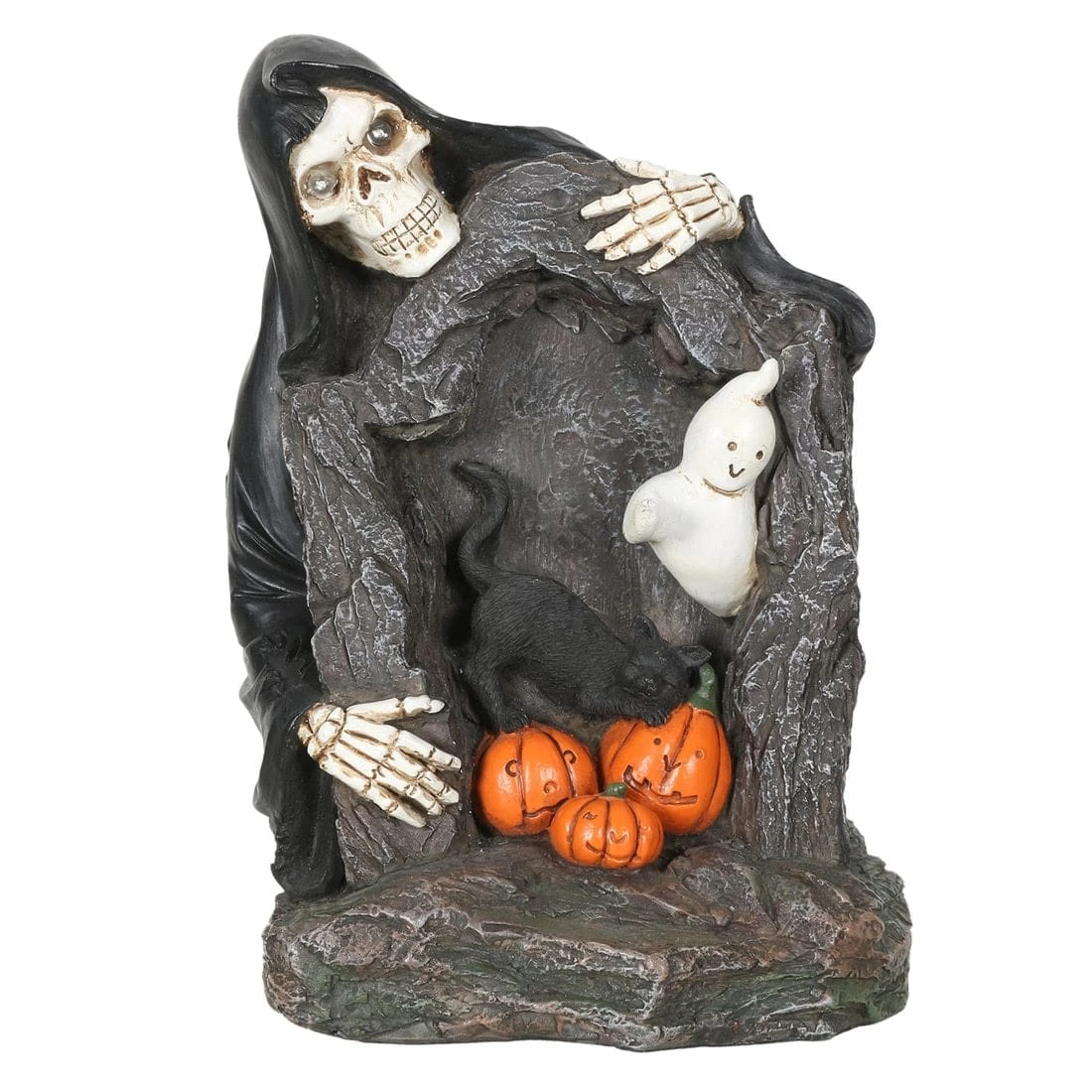 Light Up Halloween Decoration Grim Reaper Skeleton & Ghost 4 Light Up Halloween Decoration Grim Reaper Skeleton & Ghost - Image 2