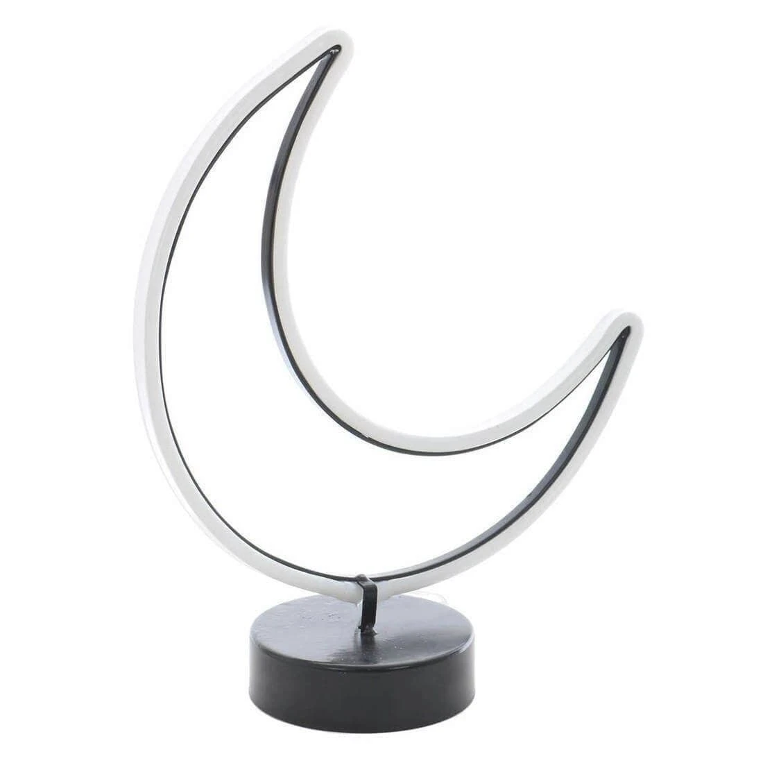 Moon Neon White Table Lamp Bright LED Rope Light Feature 4 Moon Neon White Table Lamp Bright LED Rope Light Feature - Image 2