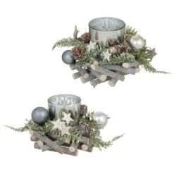 Round Wooden Tealight Candle Holder Christmas Decoration -Halloween Costumes Store XS5765 Master 1600 1 04455.1536854237.1100.1100