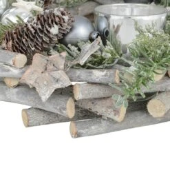 Wooden Wreath Tealight Candle Holder Christmas Decoration 30cm -Halloween Costumes Store XS5769 1600 2 44097.1536850153.1100.1100