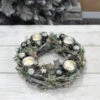 Wooden Wreath Tealight Candle Holder Christmas Decoration 30cm -Halloween Costumes Store XS5769 LS 1 opt