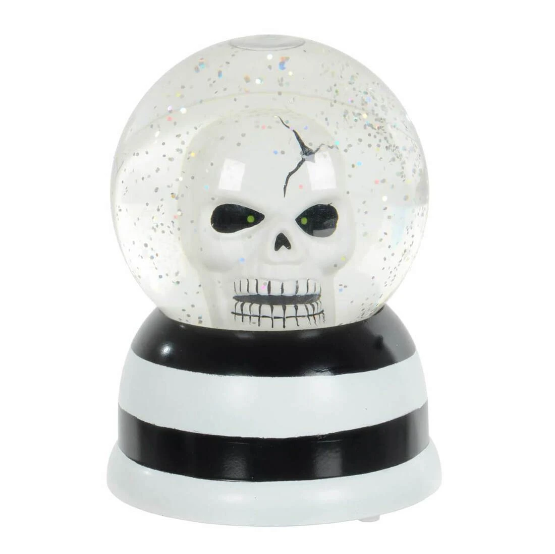 Light Up Glitter Water Halloween Decoration - Skull Globe 4 Light Up Glitter Water Halloween Decoration - Skull Globe - Image 2