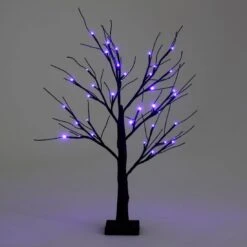 Black Glitter Mini Halloween Twig Tree LED Lights 60cm 23 Black Glitter Mini Halloween Twig Tree LED Lights 60cm -Halloween Costumes Store XS5828 1600 1 11843.1537973141.1100.1100