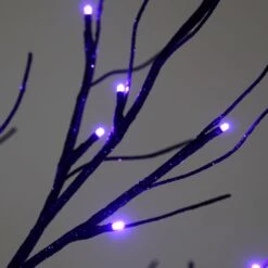 Black Glitter Mini Halloween Twig Tree LED Lights 60cm 24 Black Glitter Mini Halloween Twig Tree LED Lights 60cm -Halloween Costumes Store XS5828 1600 2 93594.1537973142.1100.1100