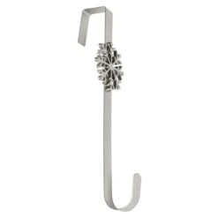 Christmas Wreath Hanger Snowflake Silver Metal Door Hook 35cm -Halloween Costumes Store XS5834 1600 2 88053.1539771216.1100.1100