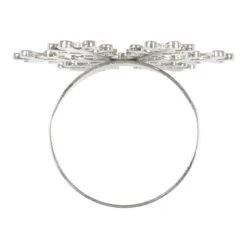 Set Of 4 Christmas Napkin Rings Silver Metal Table Decoration -Halloween Costumes Store XS5838 1600 3 50955.1539771705.1100.1100