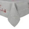 Grey Merry Christmas Fabric Tablecloths / Napkins Xmas Decoration -Halloween Costumes Store XS5850 1 1 copy 12703.1541505447.1100.1100