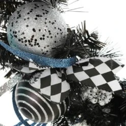 24" Silver Witch Halloween Wreath Glitter Hanging Decoration -Halloween Costumes Store XS5956 1600 4 88804.1533733265.1100.1100