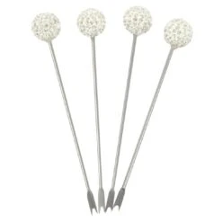 Set Of 4 Stainless Steel Picks Party Food Cocktail Olives 15 Set Of 4 Stainless Steel Picks Party Food Cocktail Olives -Halloween Costumes Store XS5984 1600 2 opt 59183.1586166197.1100.1100