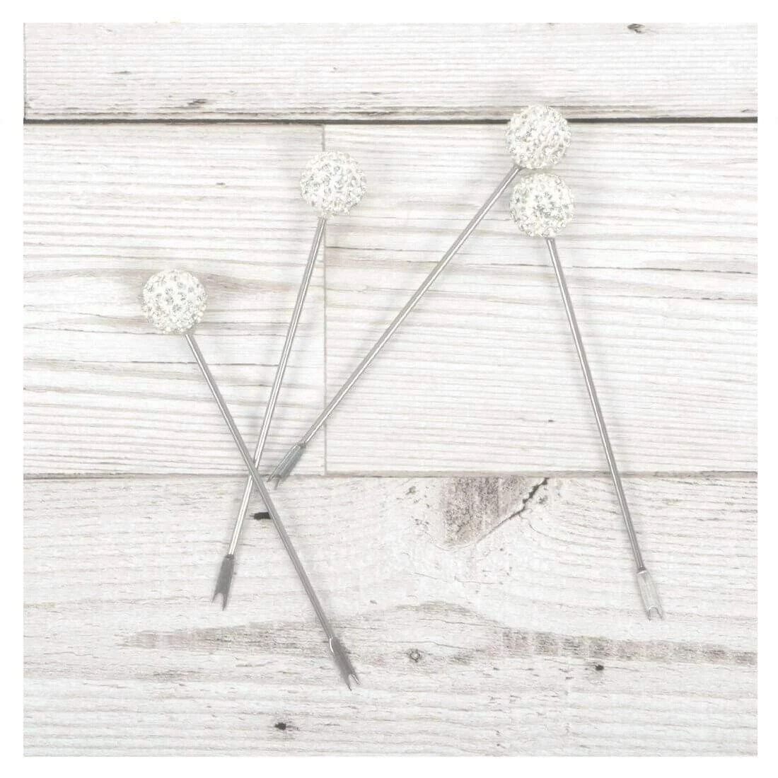 Set Of 4 Stainless Steel Picks Party Food Cocktail Olives 11 Set Of 4 Stainless Steel Picks Party Food Cocktail Olives - Image 9