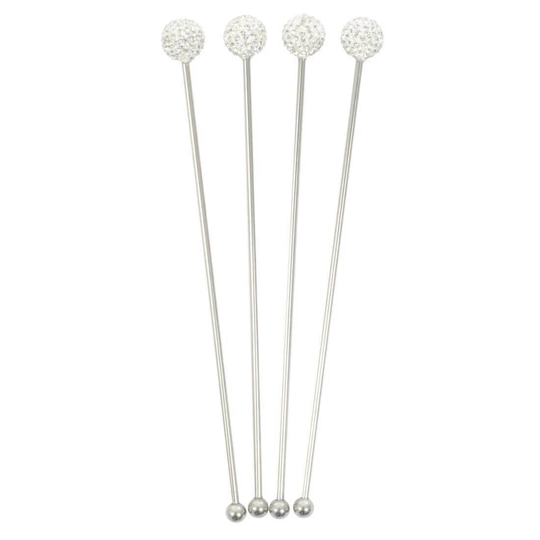 Set Of 4 Swizzle Sticks Cocktail Stirrers Stainless Steel 11 Set Of 4 Swizzle Sticks Cocktail Stirrers Stainless Steel - Image 9