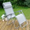 Garden Recliner Chair Silver Grey Marl Zero Gravity Relaxer Texteline 1 Garden Recliner Chair Silver Grey Marl Zero Gravity Relaxer Texteline -Halloween Costumes Store XS6041 LS 1600 1 opt