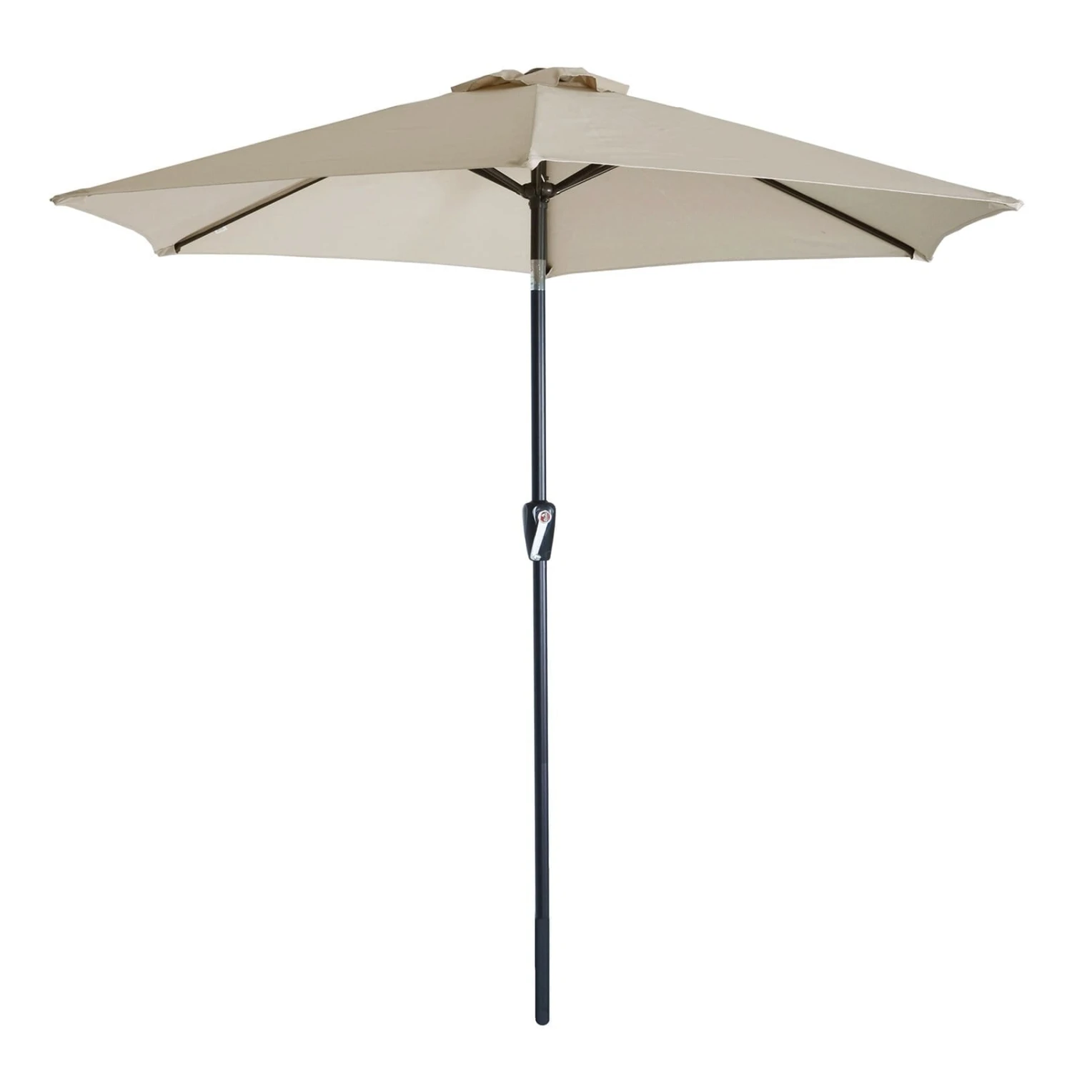 2.5m Round Parasol Crank Tilting Garden Patio Shade Umbrella 4 2.5m Round Parasol Crank Tilting Garden Patio Shade Umbrella - Image 2