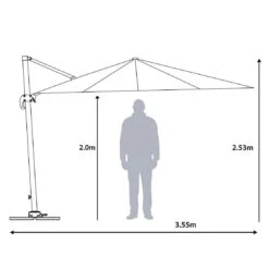 3 X 3m Roma Square Parasol Large Cantilever Garden Shade -Halloween Costumes Store XS6077 1600 8 opt 72868.1584699129.1100.1100