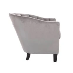 Hodge & Hodge Tub Shaped Armchair With Velvet Style Cover -Halloween Costumes Store XS6184 1600 3 opt 54064.1584452358.1100.1100