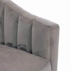 Hodge & Hodge Tub Shaped Armchair With Velvet Style Cover -Halloween Costumes Store XS6184 1600 6 opt 60684.1584452458.1100.1100